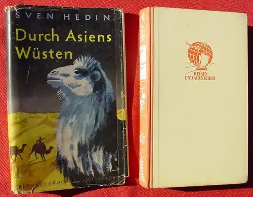 () Sven Hedin "Durch Asiens Wuesten" Neue Ausgabe. 1956 Brockhaus, Wiesbaden