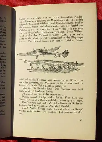 () Fichte "Der Spukflieger". Junge Generation-Verlag, Berlin, 1930-er Jahre. Abenteuerroman