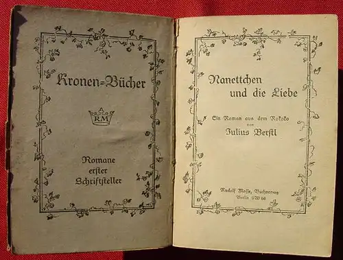 () Julius Berstl "Nanettchen". Kronen-Buecher. 1920, Mosse, Berlin