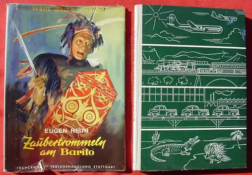 (0100626) Reith "Zaubertrommeln am Barito". Kopfjaeger in Borneo. 1954 Verlag Franckh, Stuttgart