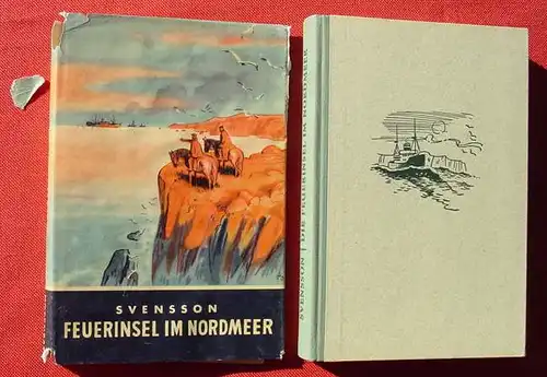 () Svensson "Feuerinsel im Nordmeer". Nonnis Fahrt zum Althin. 1954 Herder, Freiburg