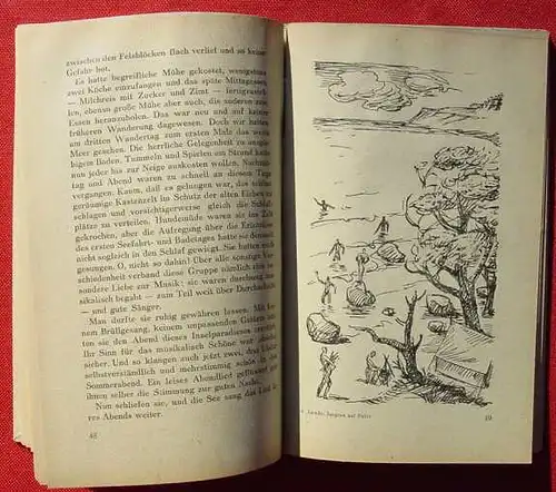 (0100727) Lemke "Mit Jungen auf Fahrt". 104 Seiten. Mit Zeichnungen. 1948, Berlin Schmidt-Verlag