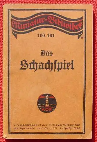 'Schachspiel' Mini-Bibl. Leipz. um 1920 ()