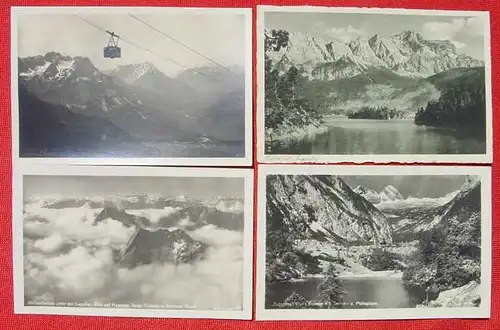 () 8 x AK Zugspitze-Motive, ab 1920er J. ? Vermutlich aus den 1920er - 1930er Jahren ?