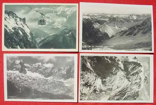 () 8 x AK Zugspitze-Motive, ab 1920er J. ? Vermutlich aus den 1920er - 1930er Jahren ?