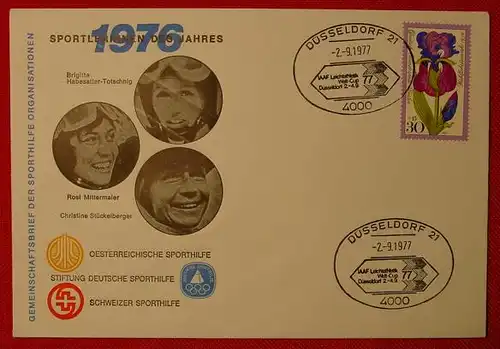 Brief Sportler 1976 + SST 1977 (1010490)