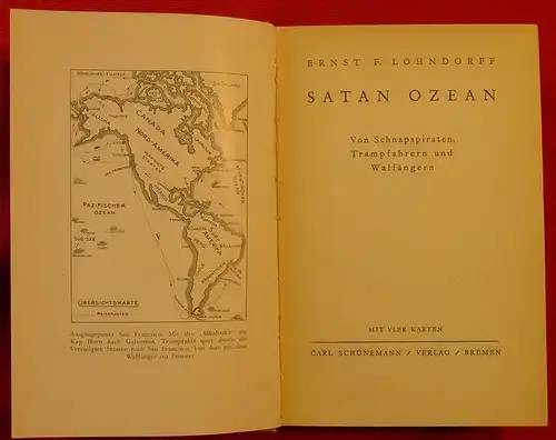 () Loehndorff "Satan Ozean". xxx und Walfaengern. Schuenemann, Bremen 1930