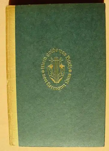 (1005046) "Mein goldenes Buch". Hermann Loens. 128 S., 1922 Gersbach, Bad Pyrmont