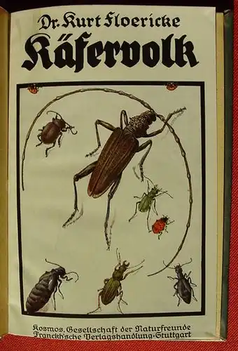 (1005054) Floericke "Kaefervolk". Franckh, Stuttgart 1924. Kosmos-Band. nlvkosmos