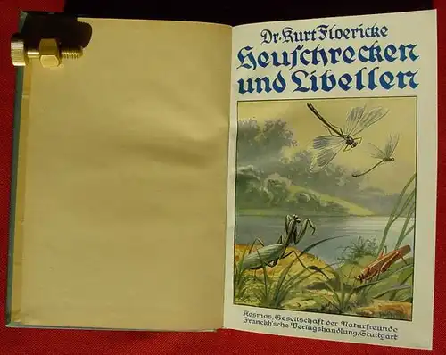 (1005062) Floericke "Heuschrecken und Libellen". Franckh, Stuttgart 1922. Kosmos-Band. nlvkosmos