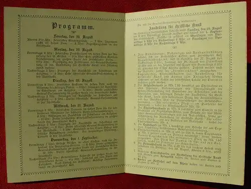 () Mitgliedskarte 1892. General-Versammlung der Katholiken Deutschlands, Mainz