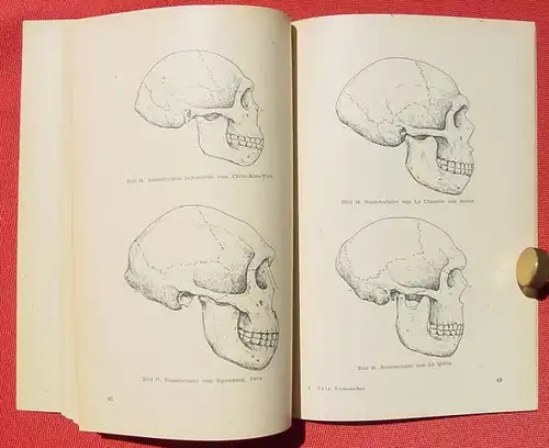 () Zotz "Vormenschen, Urmenschen u. Menschen". 80 S., KOSMOS-Baendchen, Stuttgart 1948