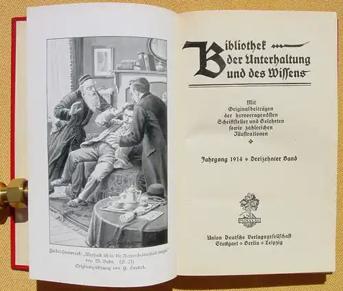 (1008586) Bibliothek der Unterhaltung und des Wissens. 1914, Band 13. 240 S., Union Deutsche Verlagsgesellschaft, Stuttgart