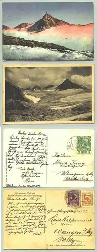 (1025215) 2 x Ansichtskarten Scesaplana 1909-28. Gebrauchsspuren