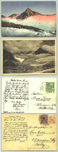 () 2 x Ansichtskarten Scesaplana 1909-28. Gebrauchsspuren