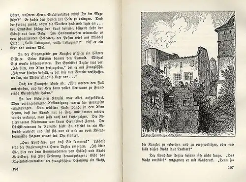 Baden Alt Heidelberg Pfalz Erbfolgekrieg 1688 Historischer Roman von 1933