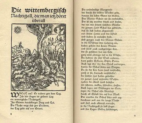 Literatur Mittelalter Nürnberg Hans Sachs Gedichte Liebhaber Ausgabe Insel 1922