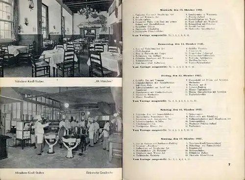 Frankfurt Bahnhosviertel Bier Kneipe Lokal Münchner Kindlstuben Werbeheft 1937