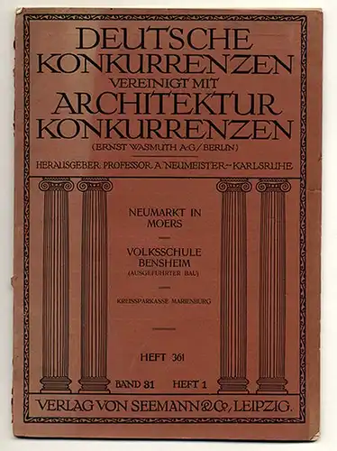 Architektur Wettbewerb Deutsche Konkurrenzen Neumarkt in Moers Schule Bensheim