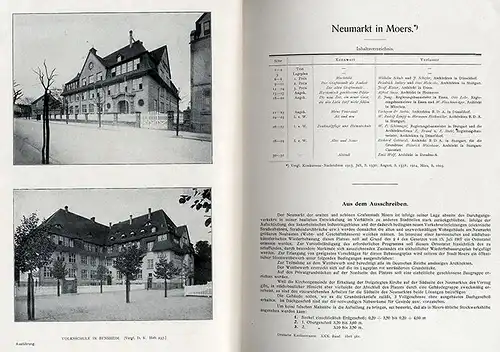 Architektur Wettbewerb Deutsche Konkurrenzen Neumarkt in Moers Schule Bensheim