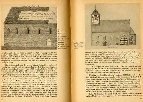 Berlin Dorf Kirche in Tempelhof Geschichte Wiederaufbau Buch 1951