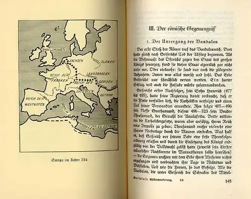 Antike Germanen Geschichte Völkerwanderung Kimbern Goten Vandalen Buch 1941