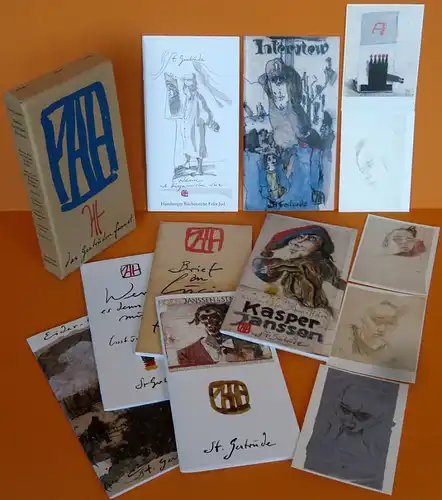 Buchkunst Druckgrafik Horst Janssen Sieben Gertruden Formate Kunstbuch Kassette