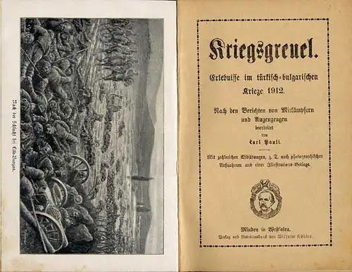 Balkan Militär Geschichte Bulgarien Türkei Krieg Verbrechen Buch 1912