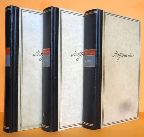 Deutsche Literatur Romantik E.T.A. Hoffmann Werke  3 Bände Halbleder komplett