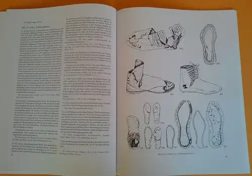 Archäologie Antike Mainz Römische Militär Sandalen Leder Schuhe Katalog 1996