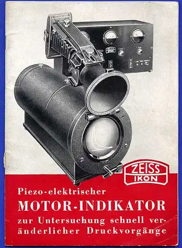 Zeiss Ikon Dresden Motor Indikator Kamera Forschung Technik Reklame Heft 1937
