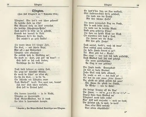 Hessen Darmstadt Weltkrieg Soldaten Lieder Gedichte in Dialekt Mundart 1917