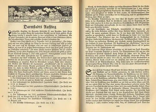 Hessen Darmstadt Mittelalter Neuzeit Stadt Geschichte Chronik Buch von 1930