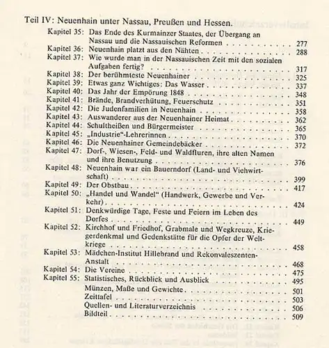 Hessen Taunus Bad Soden Neuenhain Geschichte Chronik 1971