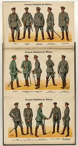 Kaiserreich Militär Geschichte Feld Uniformen der deutschen Armee Offziere 1915