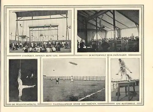 Sachsen Leipzig Sport Deutsches Turnfest Festschrift Bilder Album 1913