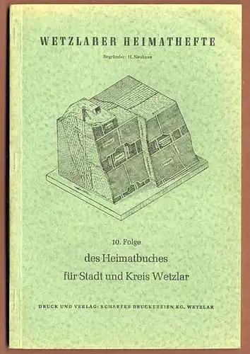 Hessen Nassau Kreis Wetzlar Geologie Gesteine Mineralien Bergbau Heimatbuch 1958