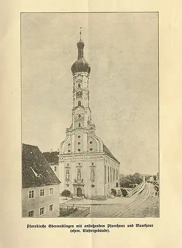 Bayern Donau Dillingen Kirche und Dorf Obermedlingen Führer von 1917