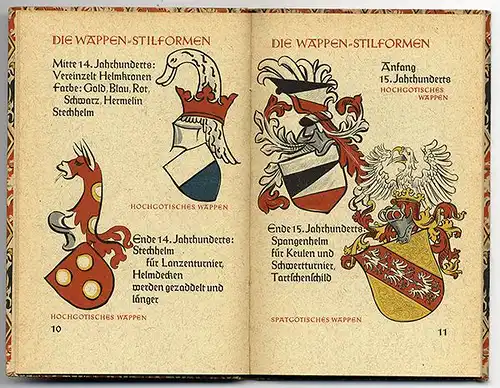 Adel Mittelalter Ritter Wappen Heraldik Farben Geschichte Symbole Buch 1942