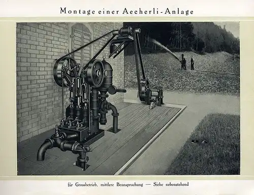 Schweiz Luzern Aecherli Pumpen Fabrik Katalog Muster Preisliste 1920