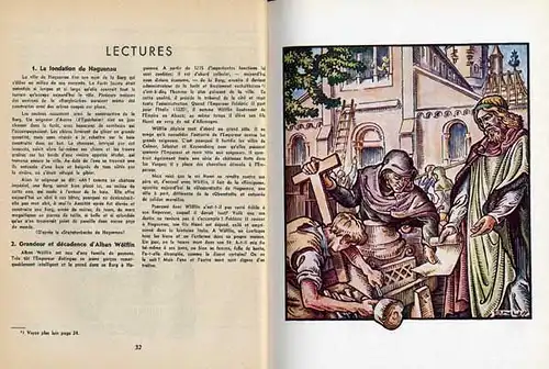 Frankreich Elsaß Hagenau Stadt Geschichte Mittelalter Kunst Grafik Buch 1950