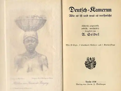 Deutsche Kolonien Kamerun Geografie Natur Geschichte Bevölkerung Buch 1906
