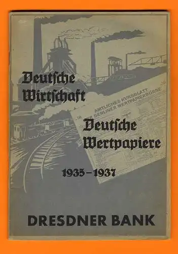 Deutschland Dresdener Bank Börse Wertpapiere Aktien Index Entwicklung 1938
