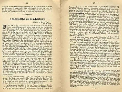 Deutsches Kaiserreich Adel Name Hohenzollern Sprache Etymologie Herkunft 1915