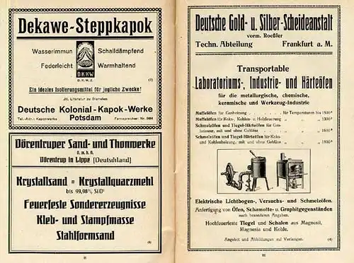 Industrie und Technik Zeitschriften Publikationen Literatur Kalender 1918