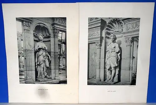 Heidelberg Heidelberger Schloss Ottheinrichsbau Figuren 17 Bilder Hertel 1896