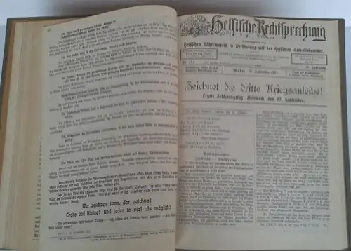 Großherzogtum Hessen Recht Gesetz Hessische Rechtsprechung Zeitschrift 1916 