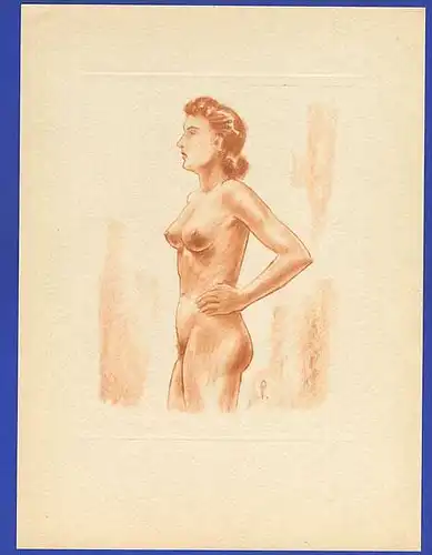 Grafik Frauen Akt Kunst Mappe der Deutsche Leibeszucht 12 Blätter Manö Paulssen 