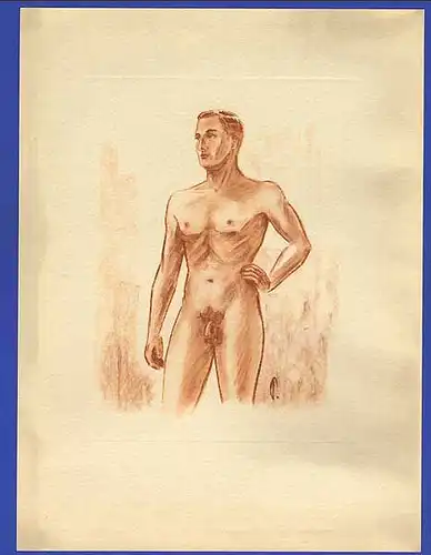 Grafik Frauen Akt Kunst Mappe der Deutsche Leibeszucht 12 Blätter Manö Paulssen 