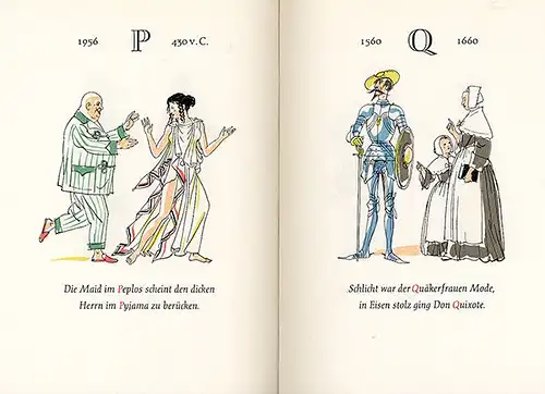 Deutschland Mode ABC Kostüm und Kleidung Fritz Kredel Kunst Grafik Buch 1957
